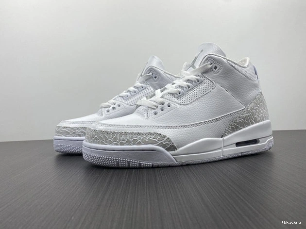 Cheap TBkick White 3846 Jordan3 Pure ComfortFit 429487- 1029